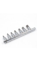Набор 6-гранных бит-вставок 1/4" HEX 7пр. 2073 F